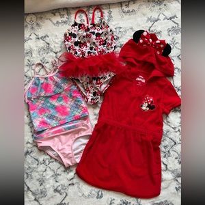 Girls 3t Swimsuits and cover-up